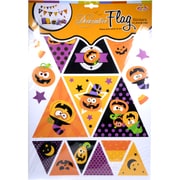 ハロウィン ルームデコシール パンプキンフラッグ