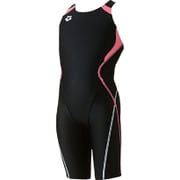 ARN-4020WJ-BKPF-R120 [UROKOSKIN ジュニア ハーフスパッツ （着やストラップ） R120 ブラック×ピンクF]