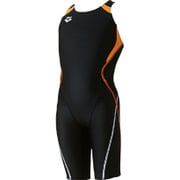 ARN-4020WJ-BKPG-R120 [UROKOSKIN ジュニア ハーフスパッツ （着やストラップ） R120 ブラック×Pオレンジ]