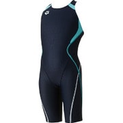 ARN-4020WJ-NYMT-R120 [UROKOSKIN ジュニア ハーフスパッツ （着やストラップ） R120 ネイビー×ミント]