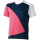 ARN6332-DPW-O [Tシャツ ユニセックス Oサイズ ダークネイビー×ピンク×ホワイト]