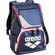 ARN6431-NVY-F [エナメルリュック ユニセックス 約30L ネイビー×ピンク]