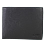 二つ折り財布 レザー ブラック ARMANI JEANS-938538/CC992
