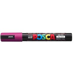 ポスカ ダークカラー 中字・丸芯 フューシャ PC5M.11