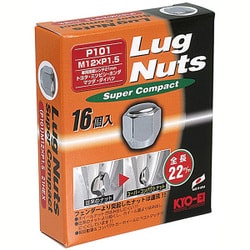ホイール用品 P101-16P LugNut Super Compact 16PCS