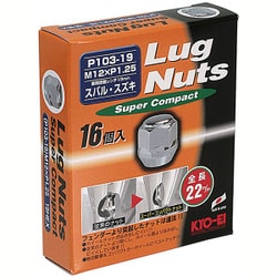 ホイール用品 P103-19-16P LugNut Super Compact 16PCS