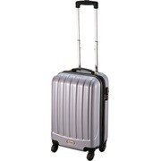 スーツケース ダブルファスナータイプ S 旅行日数目安：1泊～2泊 35L/40L TSAロック搭載 シルバー MT-3570