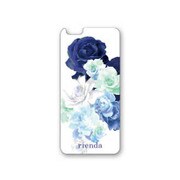 72163 [Gradation flower ブルー iPhone 6/6s専用背面ガラス]