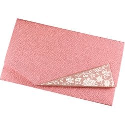 金封 ふくさ 古渡緞子 花菱小葵（薄紅） [慶弔事用ふくさ]