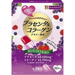 BEAUPOWER プラセンタ・コラーゲン ゼリー アサイー風味 10g×32本