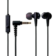 ステレオヘッドホン BLACK BLACK BLACK マイク付きモデル ブラック EHP-CB100MBK