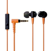 ステレオヘッドホン BLACK BLACK BLACK マイク付きモデル オレンジ EHP-CB100MDR