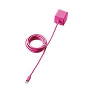 Lightning AC充電器 CUBE/1A出力/ケーブル一体/1.5m/ピンク LPA-ACLAC155PN