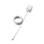 Lightning AC充電器 CUBE/1A出力/ケーブル一体/1.5m/ホワイト LPA-ACLAC155WH