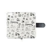 LL-03BK [リサ・ラーソン  iPhone 6/6s対応 フリップカバー スケッチ]