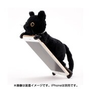 SIMASIMA ZOOPY home [iPhone 6/6s用 ぬいぐるみ型ケース ネコ/黒]