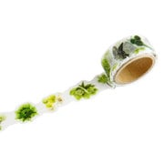 yano design 型抜きマスキングテープ series Flowers for collage グリーン YD-MK-037