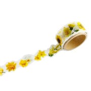 yano design 型抜きマスキングテープ series Flowers for collage イエロー YD-MK-039