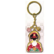 花笑 [舞妓はんの後ろ姿 キーホルダー レッド]