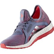 AQ4740-225 [pure boost X ランニングシューズ レディース 22.5cm スーパーパープルS16/シルバーメット/ショックレッド S16]