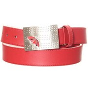 傘透かしバックル ベルト カラー RED