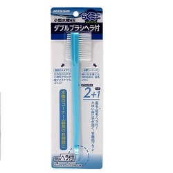 らくミニメンテ ダブルブラシヘラ付 [アクアリウムお手入れ用品]