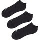 KAW66-AA2280-2224 [3S パフォーマンス 3Pアンクルソックス 靴下 22～24cm ブラック/ブラック/ブラック]
