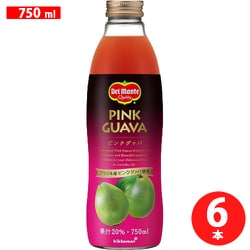 デルモンテ ピンクグァバ20％ 750ml×6本 [果実果汁飲料]