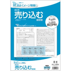 自分を売り込む履歴書 A4 見開きA3 SY36