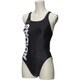 BDQ67-AJ8379-J/S [lineage young one piece 水着 レディース J/S ブラック/ホワイト]