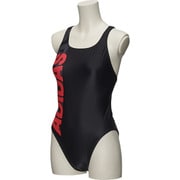 BDQ67-AJ8380-J/OT [lineage young one piece 水着 レディース J/OT ブラック/ショックレッド]