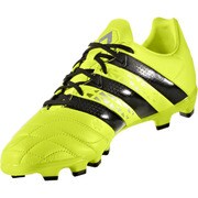 S31903-245 [ハードグラウンド用サッカースパイク エース 16.3 HG レザー メンズ 24.5cm ソーラーイエロー/コアブラック/シルバーメット]