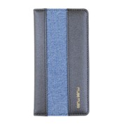 72302 [iPhone 7用 4.7インチ 手帳ケース musemuse lineデニム ブラック]
