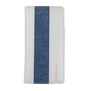 72303 [iPhone 7用 4.7インチ 手帳ケース musemuse lineデニム ホワイト]