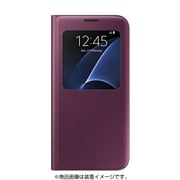 Galaxy S7 edge用 S Viewカバー ワイン EF-CG935PXEGJP