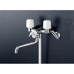 KVK KF100N2W 寒 止水2ハンドルシャワー [浴室・洗面用品その他]