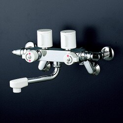 KVK KM53N3 ソーラー2ハンドル混合栓 併用形 [水廻り用品]