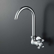 KVK K10SSC 横自在水栓 レトロピアン付 [水廻り用品]