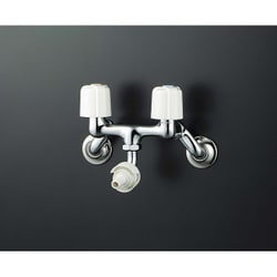KVK KM33N3G 2ハンドル混合栓 接手カプラー付 [水廻り用品]