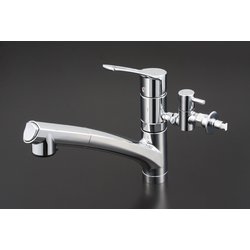 KVK KM5021TTU 流し台シャワー混合栓 分岐付 [浴室・洗面用品その他]