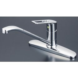KVK KM5006TEC 台付シングル混合栓コインeレバー [水廻り用品]