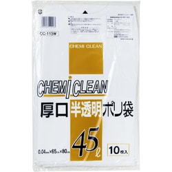 ヨドバシ.com - ケミカルジャパン CHEMICALJAPAN 厚口半透明ポリ袋45L