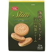 ヤマザキビスケット スリムサンド薄焼きビスケット&宇治抹茶クリーム袋 12枚