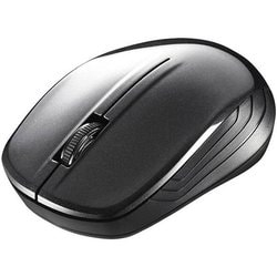 ワイヤレスマウス 無線（2.4GHz）接続式 BlueLED 3ボタンタイプ 電池式 シンメトリーデザイン ブラック BSMBW108BK