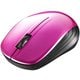 ワイヤレスマウス 無線（2.4GHz）接続式 BlueLED 3ボタンタイプ 電池式 シンメトリーデザイン ピンク BSMBW108PK