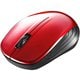ワイヤレスマウス 無線（2.4GHz）接続式 BlueLED 3ボタンタイプ 電池式 シンメトリーデザイン レッド BSMBW108RD