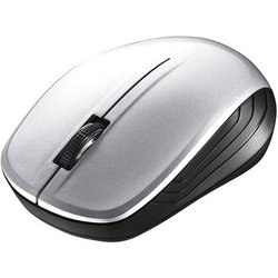 ワイヤレスマウス 無線（2.4GHz）接続式 BlueLED 3ボタンタイプ 電池式 シンメトリーデザイン シルバー BSMBW108SV
