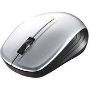 ワイヤレスマウス 無線(2.4GHz)接続式 BlueLED 3ボタンタイプ 電池式 シンメトリーデザイン シルバー BSMBW108SV