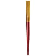 スス竹塗分ねじり 赤 19.5cm 023815