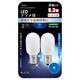 LEDナツメ球 E12 0.3W 青色2P LDT1A-G-E12 AS9-2P